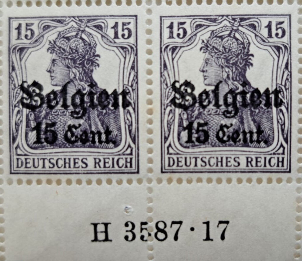 Overprint and Surcharge on "Germania"