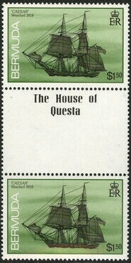 Gutter Pairs, Caesar, 1818, Bermuda,  , Ships, Shipwrecks