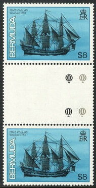 Gutter Pairs, HMS Pallas, 1783, Bermuda,  , Ships, Shipwrecks
