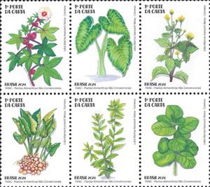 Se-tenant, Unconventional Food Plants, Brazil,  , Food, Plants (Flora)