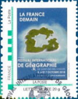 Stamp, France Demain International Geography Festival, France,  , Festivals, Geography, Islands