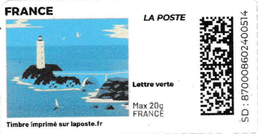 Lighthouse in black. Redesign without laposte logo