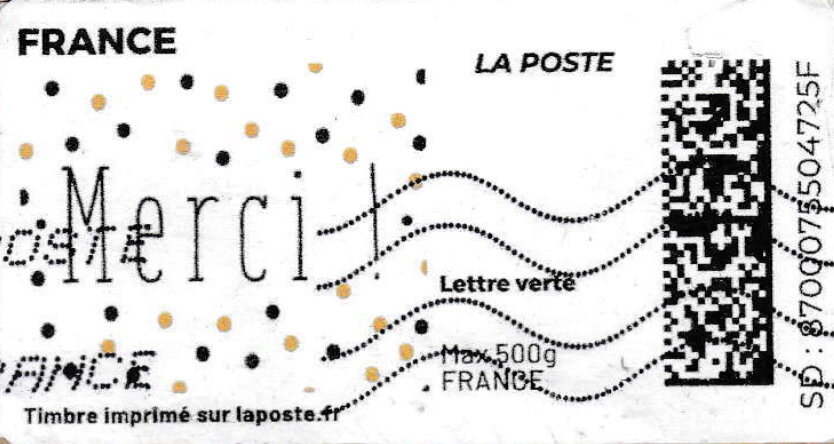 Thanks. Merci 3. Redesign without laposte logo