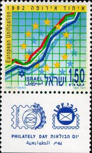 Stamp, European Unification, Israel,  