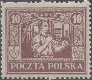 Stamp, Miner in Silesia, Poland,  