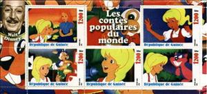 Mini Sheet, Disney, Guinea,  , Disney