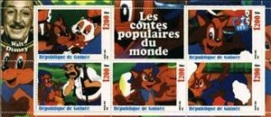 Mini Sheet, Disney, Guinea,  , Disney