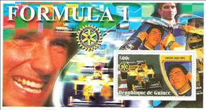 Souvenir Sheet, Formula 1, Guinea,  , Formula One
