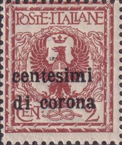 Stamp, General Issue, Italy - Occupation of Trentino and Venezia-Giulia,  , Coats of Arms, Heraldic Animals