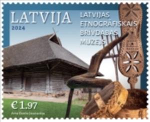 Stamp, Ethnographic Open-Air Museum of Latvia, Rucava, Latvia,  , Buildings, Museums