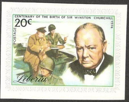Churchill crossed the Rhine 1945