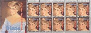 Full Pane, Diana (1961-1997), Liberia,  , Famous People, Princesses, Royalty, Women