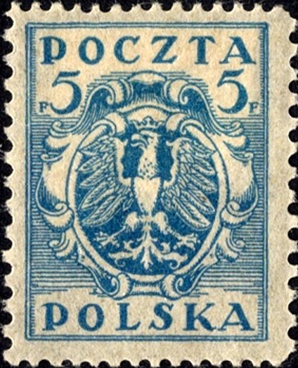 Eagle on a baroque shield