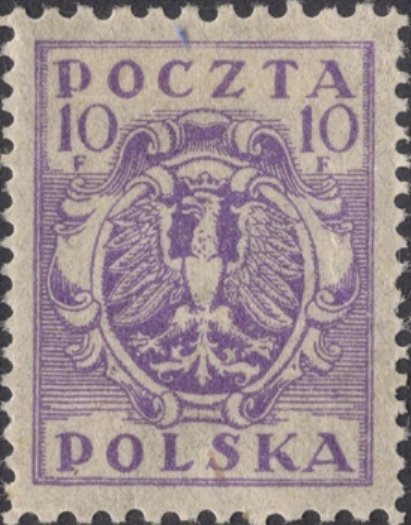 Eagle on a baroque shield