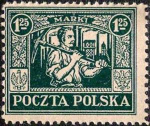 Stamp, Miner in Silesia, Poland,  