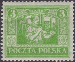 Stamp, Miner in Silesia, Poland,  