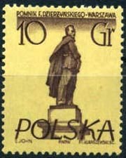 Stamp, F.Dzierzynski, Poland,  , Monuments, Statues