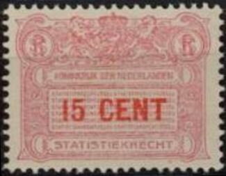 Stamp, 1917 Statistics law, Netherlands,  , Coats of Arms