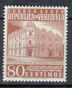 Stamp, Post office building of Caracas, Venezuela,  , Buildings, Post Offices