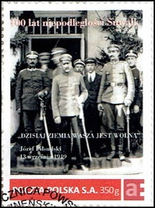 100 years of independence Suwałk "Today your land is free" J
