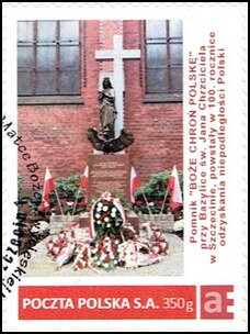 Monument "God Save Poland" at the Basilica of St. John the B