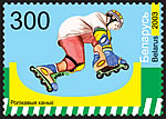 Stamp Modern children's sports – Roller skates