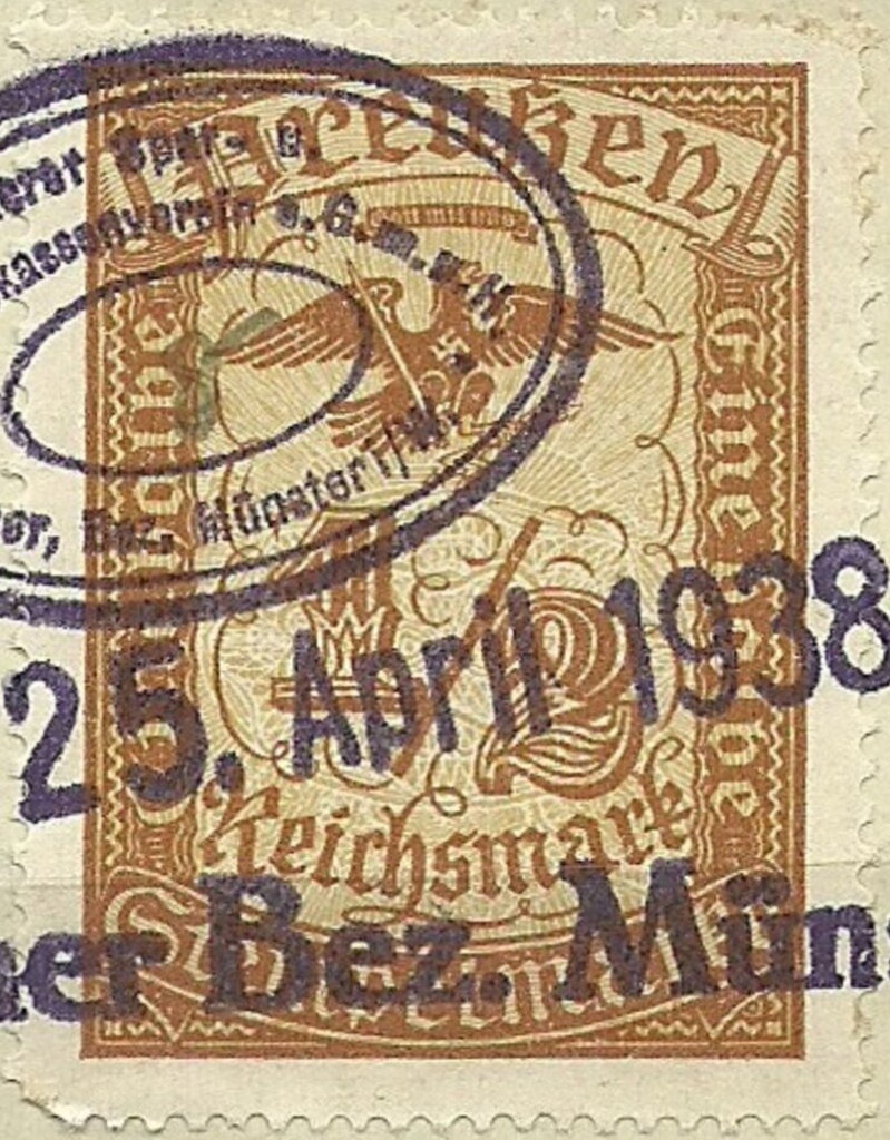 Small eagle over numeral