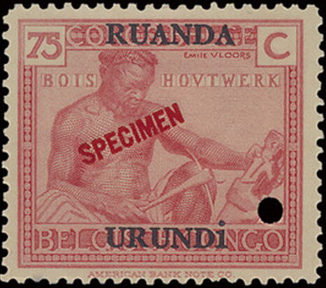 Wood-carving - indigenous crafts/skills overprinted