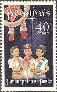 Stamp, Christmas, Philippines,  , Christmas, Children