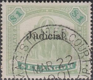 Stamp, Asian Elephant (Elephas maximus) with Howdah, Selangor,  , Animals (Fauna), Elephants, Mammals