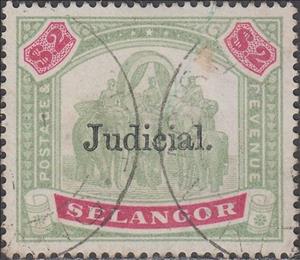 Stamp, Asian Elephant (Elephas maximus) with Howdah, Selangor,  , Animals (Fauna), Elephants, Mammals