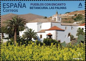 Stamp, View of Betancuria, Spain,  , Townscapes / City Views