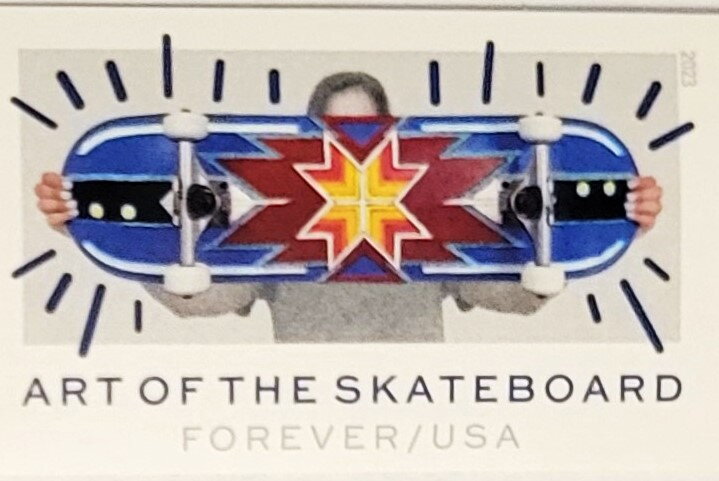 Art of the Skateboard - Blue w/ Yellow Native Star