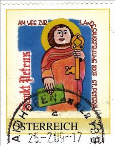 Stamp, Am Weg zur Landesausstellung, Austria,  , Saints