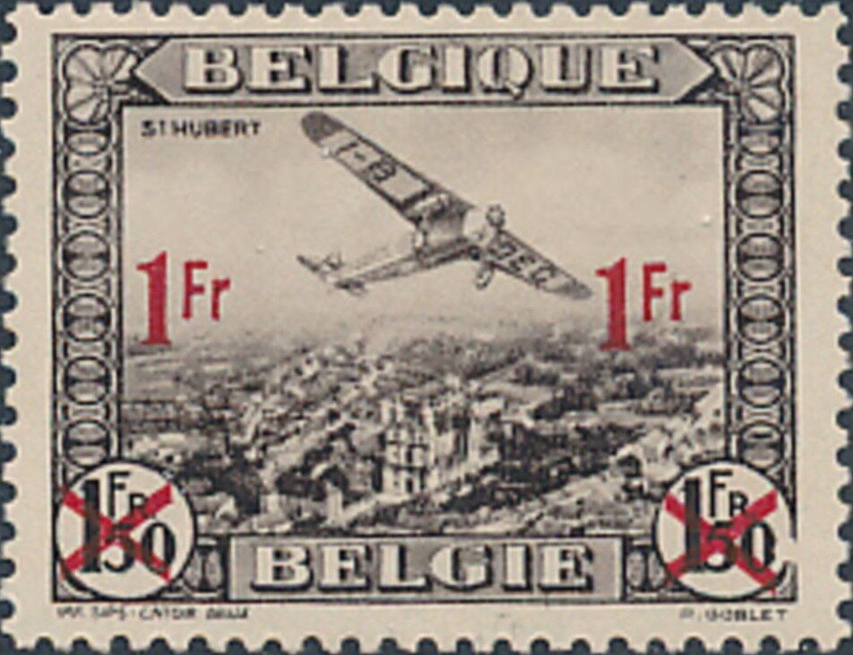 Aircraft over St. Hubert, Fokker F. VIIa/m - Surcharged