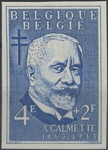Stamp, Albert Calmette (1863-1933) - Frenchman, Belgium,  , Famous People, Healthcare, Scientists, Tuberculosis / TBC