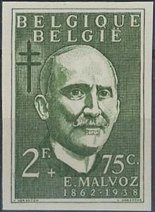 Stamp, Ernest Malvoz (1862-1938) - Belgian, Belgium,  , Famous People, Healthcare, Scientists, Tuberculosis / TBC