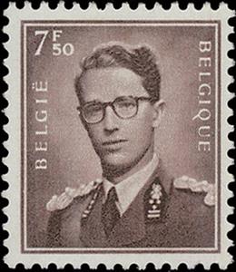 Stamp, King Baudouin (1930-1993), Belgium,  , Famous People, Heads of State, Kings, Men, Royalty, Uniforms