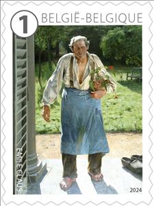 Stamp, The Art of Emile Claus, Belgium,  , Art, Men