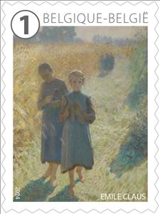 Stamp, The Art of Emile Claus, Belgium,  , Art, Children
