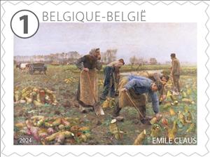 Stamp, The Art of Emile Claus, Belgium,  , Agriculture, Art, Cattle