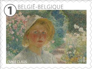 Stamp, The Art of Emile Claus, Belgium,  , Art, Women