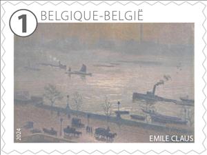 Stamp, The Art of Emile Claus, Belgium,  , Art, Coastal Areas