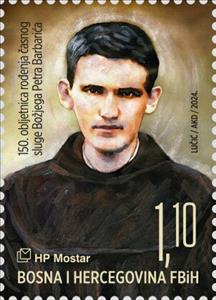 Stamp, Peter Barbarić, Cleric, Bosnia and Herzegovina, Croatian Admin,  , Clergy, Famous People