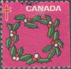 Stamp, Mistletoe, Canada,  , Charity, Christmas, Plants (Flora), Tuberculosis / TBC