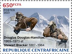 Stamp, Douglas Douglas-Hamilton, Stewart Blacker, Central African Republic,  , Aircraft, Mountains