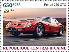 Stamp, Ferrari 250 GTO, Central African Republic,  , Cars
