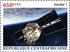 Stamp, Navstar 1, Central African Republic,  , Satellites