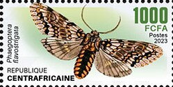Stamp, Phaegoptera flavopunctata, Central African Republic,  , Animals (Fauna), Butterflies and Moths, Insects