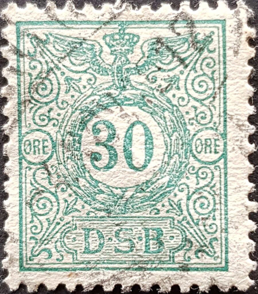 DSB Danske Statsbaner (railway stamp)